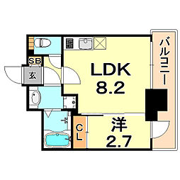 アドバンス三宮ラシュレ 4階/402