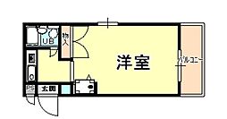 ダイドーメゾン青木 ワンルームの間取図画像