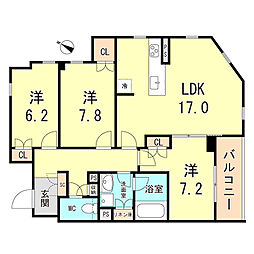 ミレーネ芦屋東山 2階