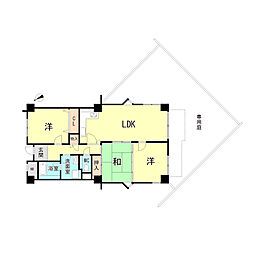 モンテヴィラアシヤ 3LDKの間取図画像