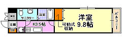 カサグランデ魚崎3 1Kの間取図画像