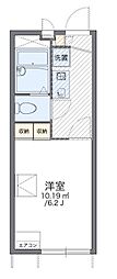 レオパレス魚崎南 1Kの間取図画像