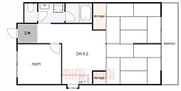 マンションライズ 3DKの間取図画像