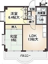 ハイネス岡本 1階