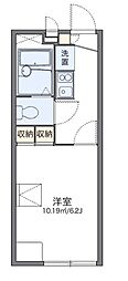 レオパレスオービラージュ 1Kの間取図画像