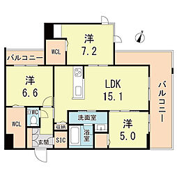 シャーメゾンガーデンズ芦屋翠ヶ丘 2階/213