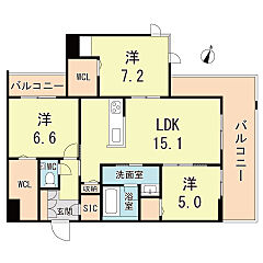物件の間取り