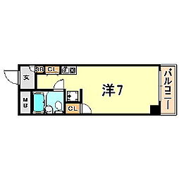 メゾン・ド・エミュウ 1Kの間取図画像