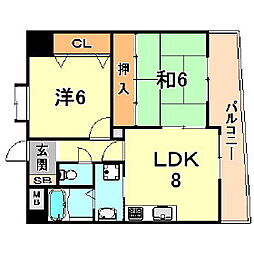 ヴィラヌーブ本山 2階