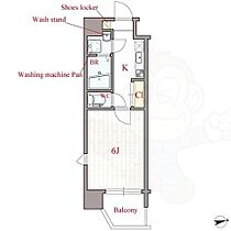 Collina  ｜ 大阪府大阪市中央区東平２丁目2番9号（賃貸マンション1K・8階・20.65㎡） その2