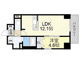 大阪府大阪市天王寺区上汐５丁目（賃貸マンション1LDK・2階・40.06㎡） その2