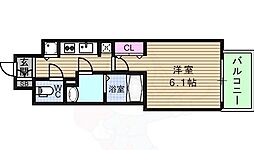 レオンコンフォート本町 1Kの間取図画像