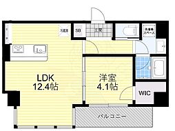 BRAVE常盤町2 1LDKの間取図画像