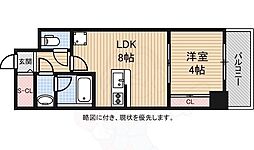 パラゴン小路 1DKの間取図画像