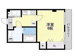 下野ビル 1Kの間取図画像