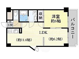 シンケビル 2LDKの間取図画像