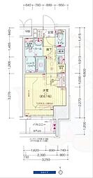 プレサンス天満橋ヴェルエラ 1Kの間取図画像