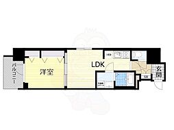 プレサンス心斎橋ニスト 1LDKの間取図画像