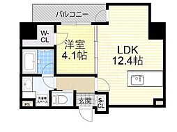 BRAVE常盤町2 1LDKの間取図画像