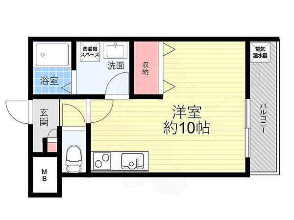 ガーデン花屋敷 202｜兵庫県川西市花屋敷１丁目(賃貸アパート1R・2階・28.59㎡)の写真 その2