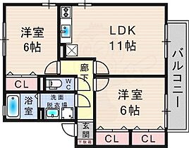 アルジェント A棟  ｜ 兵庫県川西市見野３丁目11番6号（賃貸アパート2LDK・1階・55.45㎡） その2