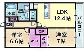 サンウィングス1  ｜ 兵庫県川西市新田１丁目7番25号（賃貸アパート2LDK・2階・60.48㎡） その2