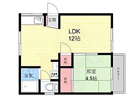 オークハイツ 203 ｜ 兵庫県川西市花屋敷１丁目16番19号（賃貸アパート1LDK・2階・34.96㎡） その2