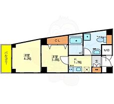 ONLYONE伊丹南本町  ｜ 兵庫県伊丹市南本町１丁目3番10号（賃貸マンション2K・4階・25.56㎡） その2