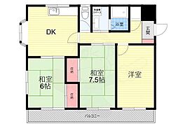 五月ハイツ 3DKの間取図画像
