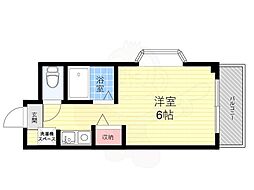 加茂ローゼンハイム ワンルームの間取図画像