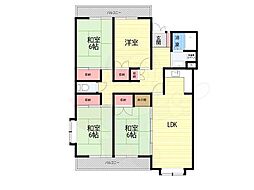 ヴィラ花屋敷 4LDKの間取図画像
