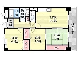 グランヴェール萩原 3階/303