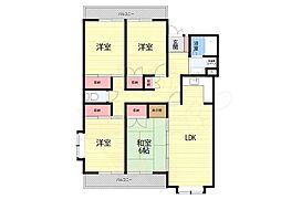 ヴィラ花屋敷 4LDKの間取図画像