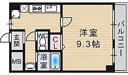 ブロイド川西栄根 1Kの間取図画像