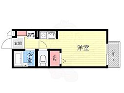 MKハイム ワンルームの間取図画像