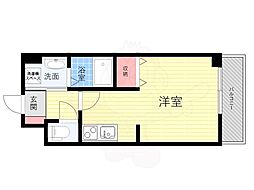 grandeetoile ワンルームの間取図画像