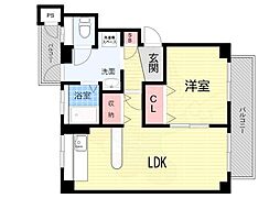 ViewTerrace売布 1LDKの間取図画像
