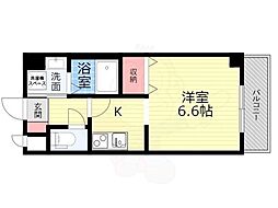 グランデトワール3 ワンルームの間取図画像
