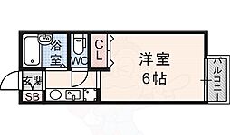 ガーデンローズ3 1Kの間取図画像