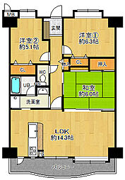 間取図画像 3LDK