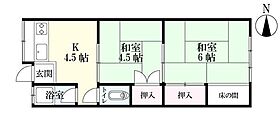 大財アパート 2-2 ｜ 佐賀県佐賀市大財2丁目（賃貸アパート2K・2階・32.41㎡） その2