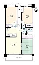 アビス白山 402 ｜ 佐賀県佐賀市白山1丁目（賃貸マンション3LDK・4階・69.76㎡） その2