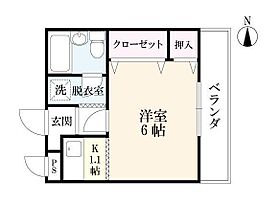 ハーモニーマンション 203 ｜ 佐賀県佐賀市今宿町（賃貸マンション1K・2階・24.30㎡） その2