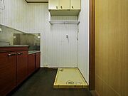 室内に洗濯置き場があります♪