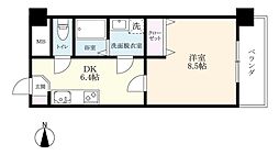 タケダビル2 1DKの間取図画像
