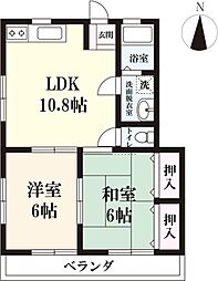 MINE 2LDKの間取図画像
