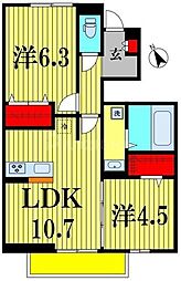 間取図画像 2LDK