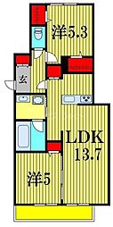 間取図画像 2LDK