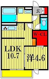 間取図画像 1LDK