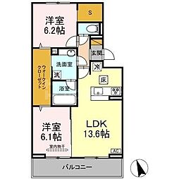 間取図画像 2SLDK